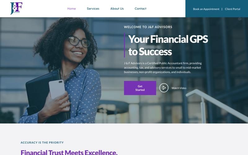 J&F Advisors homepage: Your Financial GPS to Success